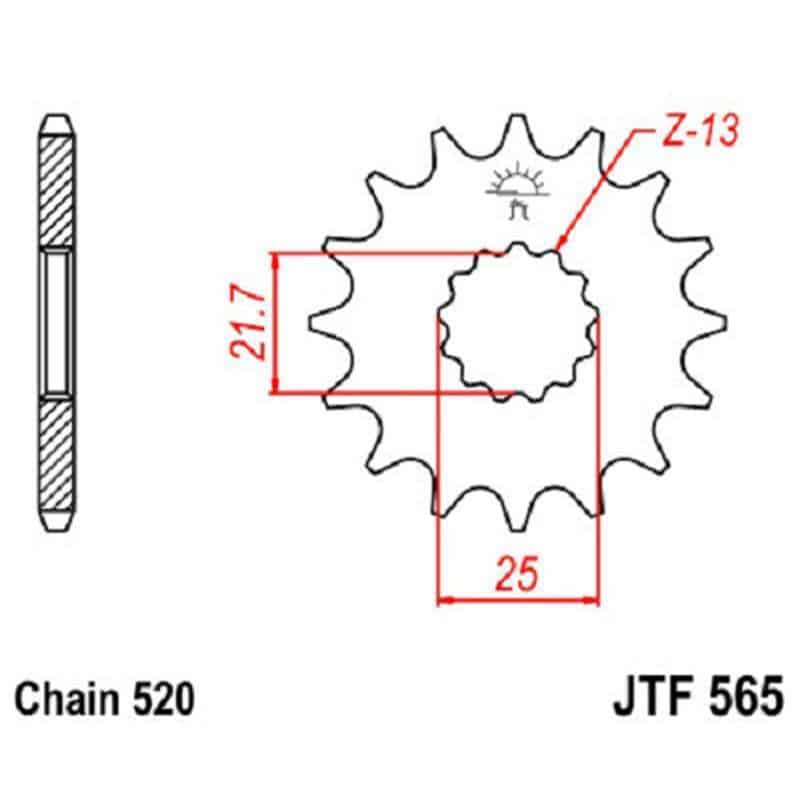 Chain & Sprocket set Yamaha YFZ450 ATV WeSellParts Bike Shop