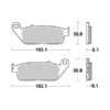 SBS Sintered Brake Pad Set to fit Kawasaki Z750 07-12 - Image 2