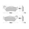SBS Sintered Brake Pad Set to fit various KTM motorcycles #2 - Image 3