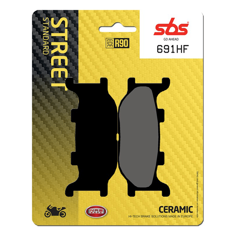 SBS Ceramic Brake Pad Set Yamaha FZ6 Fazer - Image 2