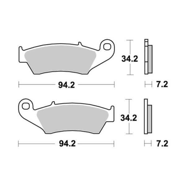 SBS Sintered Brake Pad Set to fit various Honda motorcycles #10 - Image 2