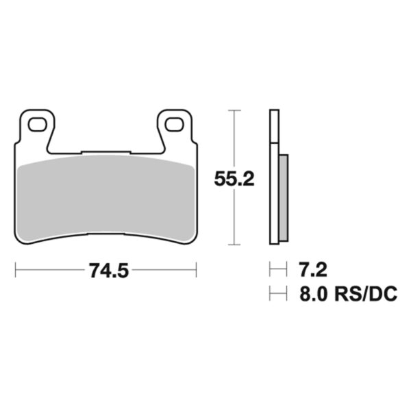 SBS Sintered Brake Pad Set to fit various Honda motorcycles #3 - Image 2