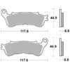SBS Sintered Brake Pad Set to fit Honda ST1300 motorcycles #2 - Image 2