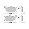 SBS Sintered Brake Pad Set Suzuki GSXR1300 Hyabusa 13-19 #6 - Image 3