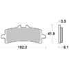 SBS841DS1 Dual Sinter Front Race Brake Pads - Image 2