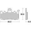 SBS Sintered Brake Pad Set to fit Ducati Multistrada Motorcycles #1 - Image 2