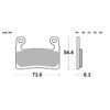 SBS Sintered Brake Pad Set to fit BMW S1000RR 2019 on - Image 2