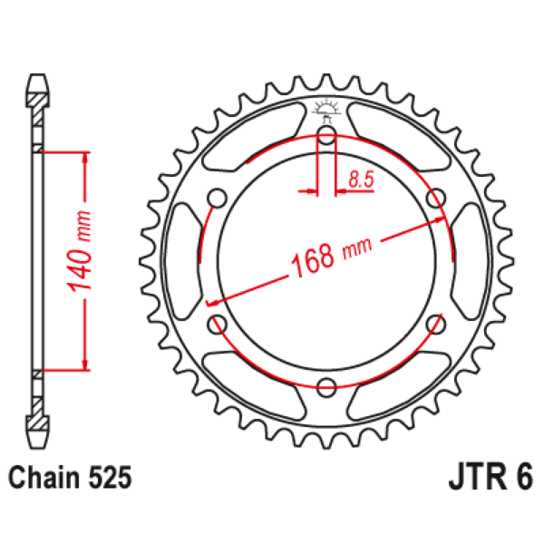 BMW F800GS 08-09 (Upgrade) Chain and Sprocket Kit - Image 4