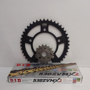 Chain and Sprocket set upgrade Honda CBR1100XX Black Bird