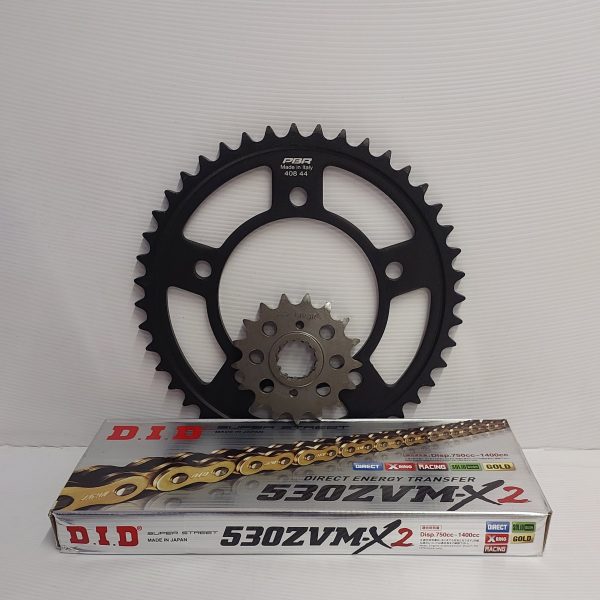 Chain and Sprocket set upgrade Honda CBR1100XX Black Bird