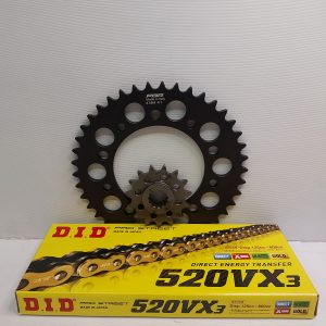 Chain and Sprocket set upgrade Honda CBR500R