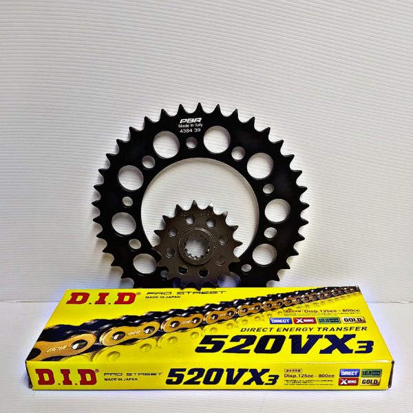 Chain and Sprocket set upgrade Honda NC700D Integra