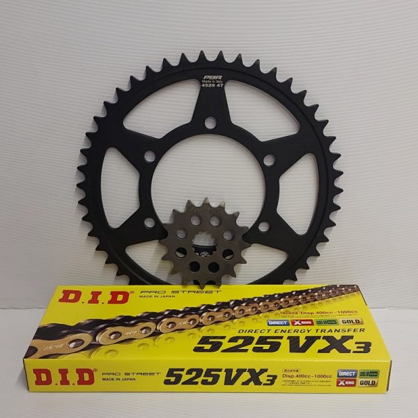 Chain and Sprocket set Triumph 675 Daytona/Street Triple