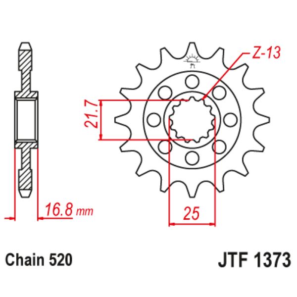Chain and Sprocket set Honda NC750 DCT 21-22 - Image 3