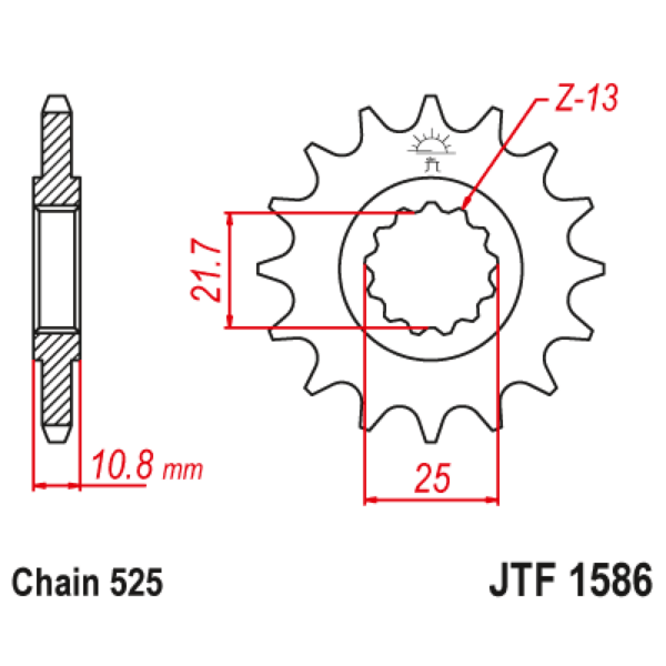 Chain & Sprocket set Yamaha YZFR6 06-19 upgrade - Image 3