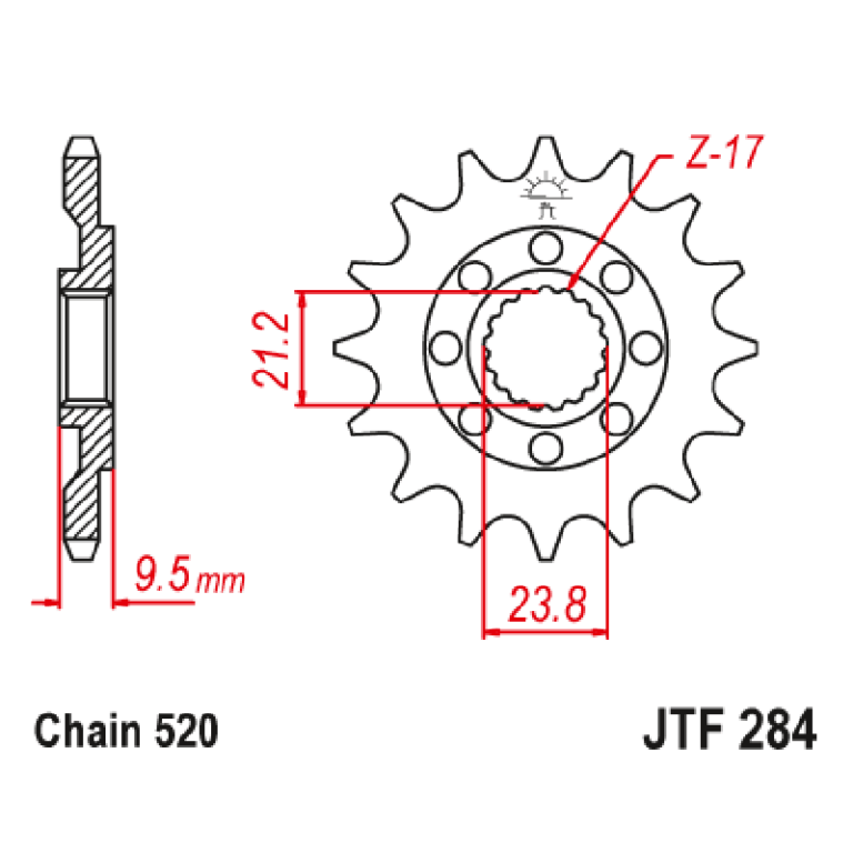Chain & Sprocket set Honda TRX450R ATV WeSellParts Bike Shop