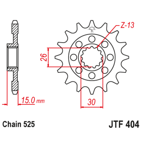 Chain & Sprocket set Upgrade BMW S1000XR 14-19 - Image 3