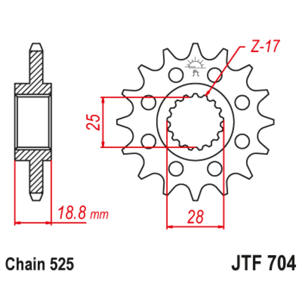 Chain & Sprocket set Upgrade BMW F650GS(800) 08-12 - Image 3
