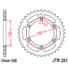 Chain & Sprocket set Yamaha Off Road Motorcycle #3 - Image 4