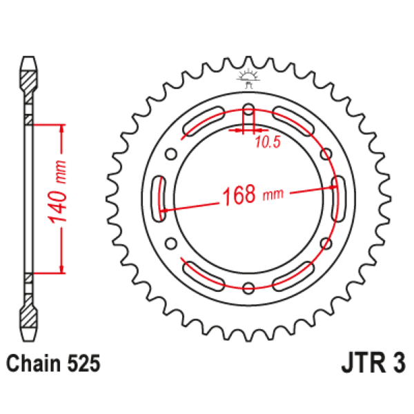 Chain & Sprocket set Upgrade BMW F650GS(800) 08-12 - Image 4