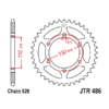Chain and Sprocket set Kawasaki EX250R Ninja 08-12 - Image 4