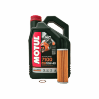Ducati Panigale oil service kit with Motul 7100 10W40 oil