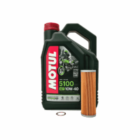 Ducati Panigale oil service kit with Motul 5100 10W40 oil