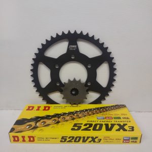 Chain & Sprocket set Kawasaki Upgrade ER6N/F+KLE650 Versys