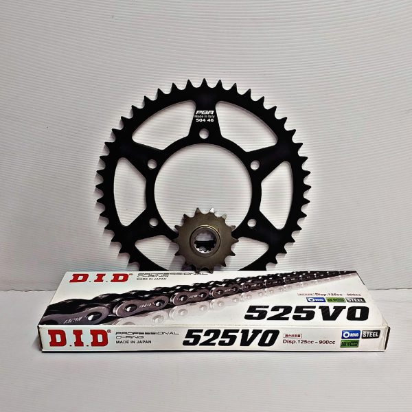 Chain & Sprocket set Kawasaki KLE300 Versys-X 17-21