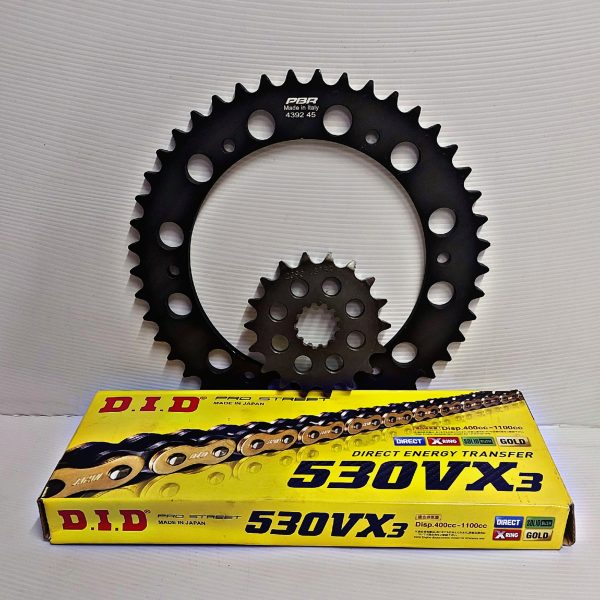 Chain & Sprocket set upgrade Triumph Tiger Sport 1050 14-21
