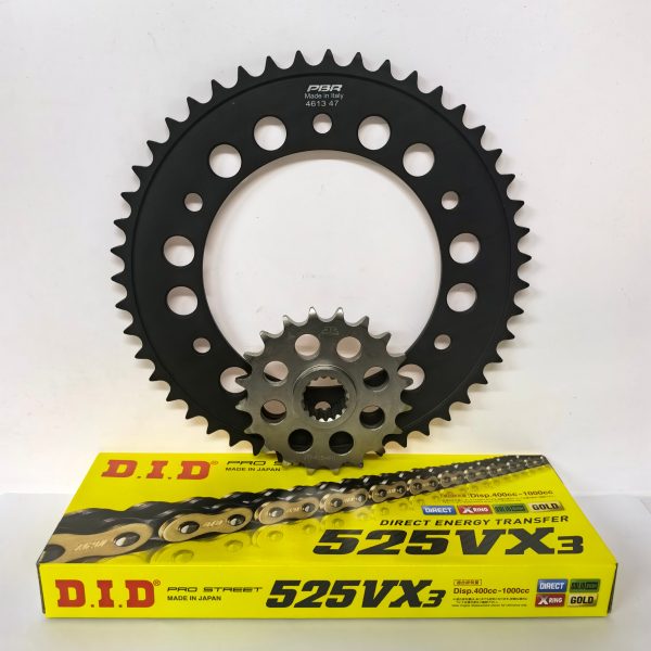 Chain & Sprocket set upgrade BMW F800R (8.5mm hole rear sprocket)
