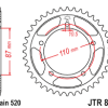 Chain & Sprocket set SUZUKI DL250 V STROM 17-20/GSX250R 20-23 - Image 4